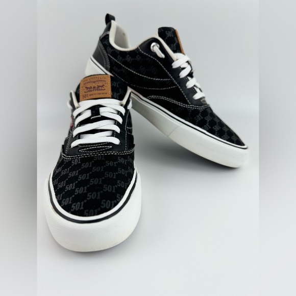 Levi's 501Canvas Sneakers, Black Casual Low, Men's Size US 8.5 - Picture 12 of 13